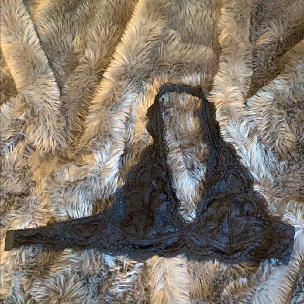 Black halter bra, 3 adjustable settings